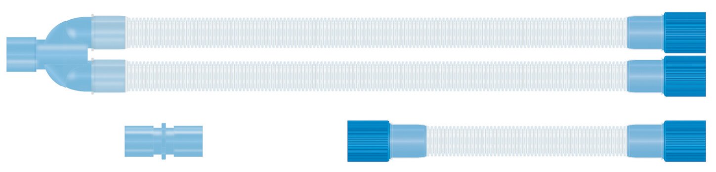 Dây thở máy gây mê Basic Parallel, người lớn